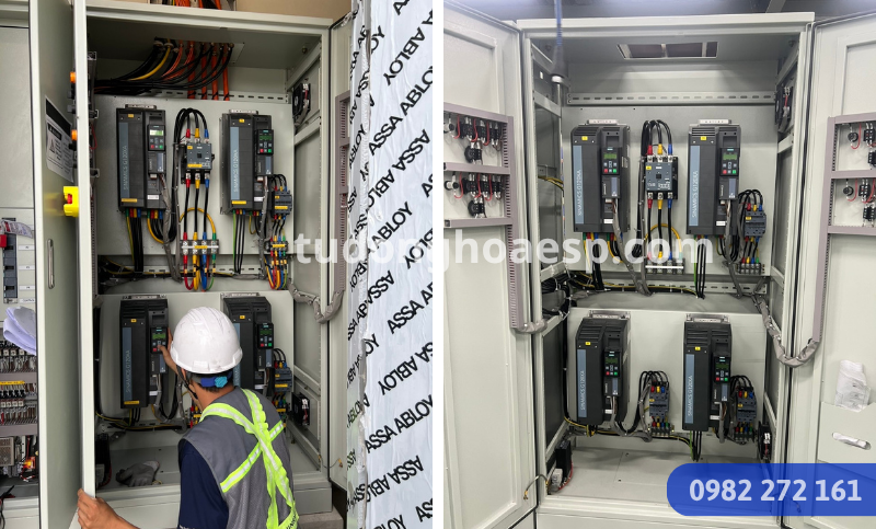 Quy trình triển khai tủ PLC Siemens điều khiển quạt hút bụi công nghiệp