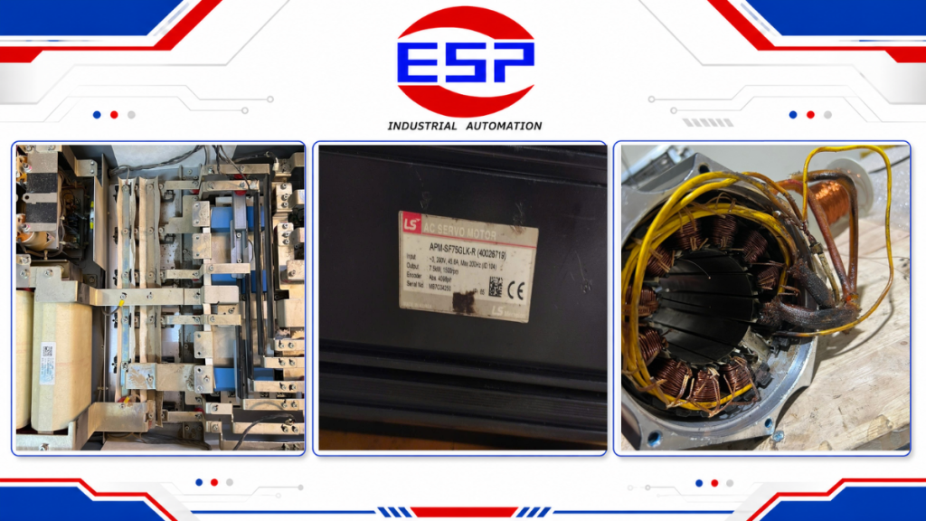 Kiểm tra servo Delta không chạy motor gồm driver motor và encoder