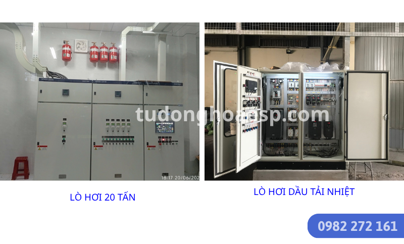So sánh hệ thống điện lò hơi 20 tấn và tủ điện lò hơi dầu tải nhiệt