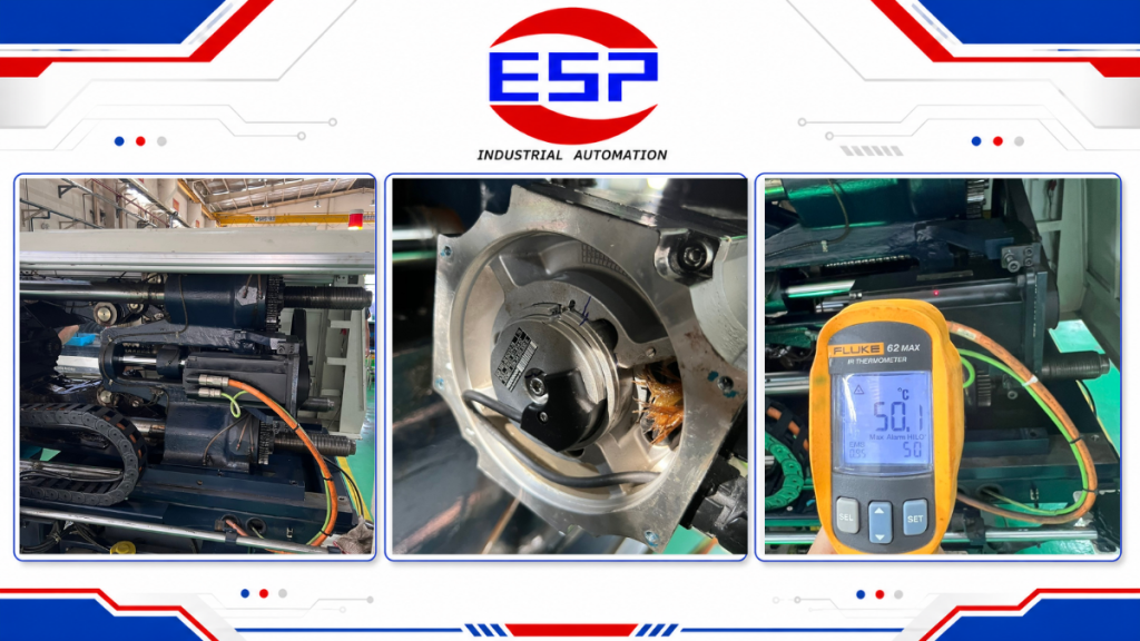 Kỹ thuật viên kiểm tra sửa chữa model motor ACOPOS B&R