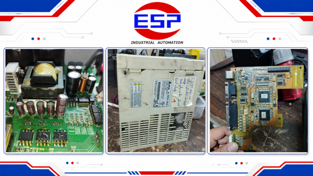 Sửa servo Delta không lên nguồn 